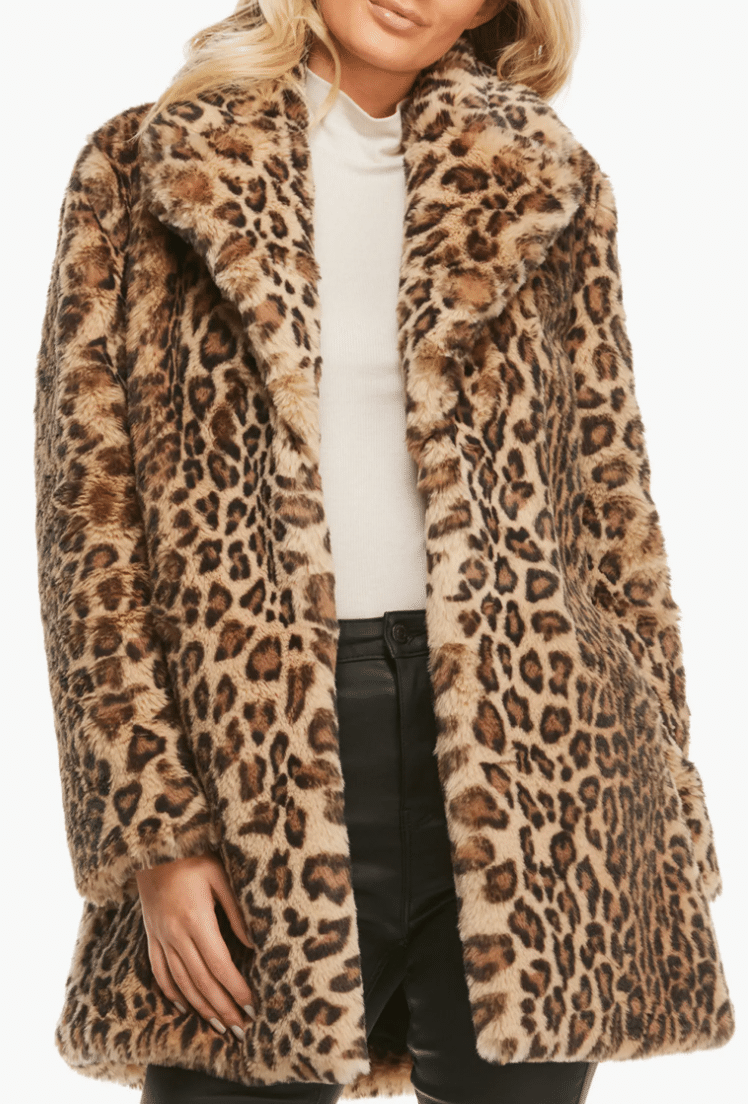 My Favorite Faux Fur Pieces To Wear Now tania stephens 50 is not old fashion blogger leopard